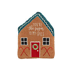 Levtex Home Gnome for the Holidays Gingerbread House Oblong Throw Pillow