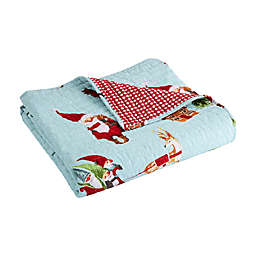 Levtex Home Gnome for the Holidays Reversible Quilted Throw Blanket
