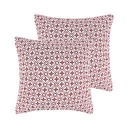 Levtex Home Oscar & Grace Bretton Woods European Pillow Sham in Red (Set of 2)
