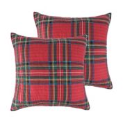 Levtex Home Spencer Plaid European Pillow Shams (Set of 2)
