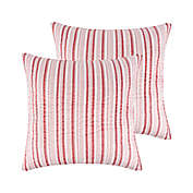 Levtex Home Thatch Home Joy Birds European Pillow Shams in Red (Set of 2)