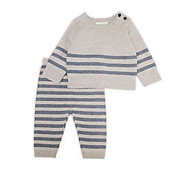 Clasix Beginnings™ by Miniclasix® 2-Piece Sweater and Pant Set in Ivory/Grey