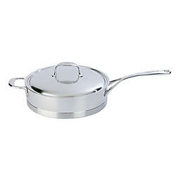 Demeyere Atlantis 4.2 qt. Stainless Steel Covered Low Saute Pan