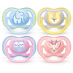 Philips Avent 0-6M 2-Pack Ultra Air Elephant/Owl Pacifiers