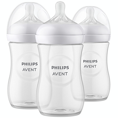 Philips Avent 3-Pack Natural 9 oz. Bottle in Clear. View a larger version of this product image.