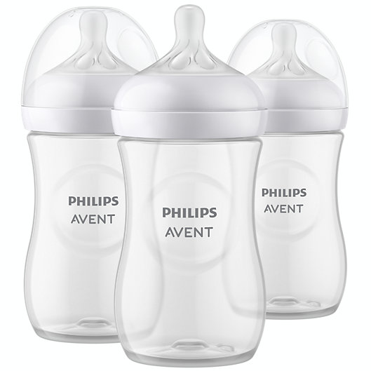 3 Count Philips AVENT BPA Free Natural Feeding 9 oz Bottle 1M+ 