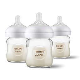 Philips Avent 3-Pack Natural Glass 4 oz. Bottles