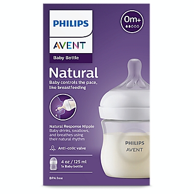 Philips Avent Natural 4 oz. Bottle in Clear. View a larger version of this product image.