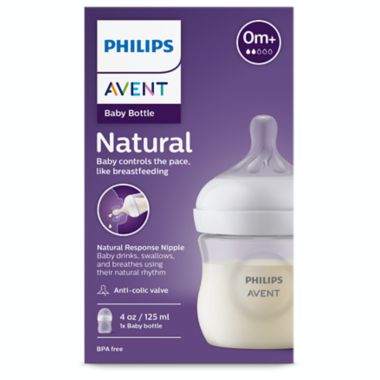 Philips Avent Natural 4 oz. Bottle in Clear. View a larger version of this product image.