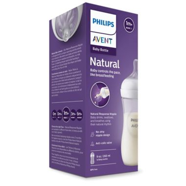 Philips Avent Natural 9 oz. Clear Feeding Bottle. View a larger version of this product image.