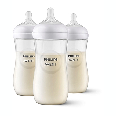 Philips Avent 3-Pack Natural 11 oz. Bottles in Clear. View a larger version of this product image.