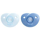 Alternate image 1 for Philips Avent 0-3M 2-Pack Heart Soothie Pacifiers in Blue/Green