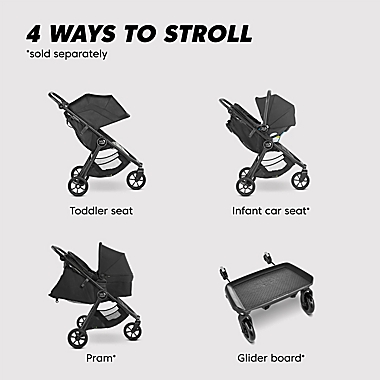 Baby Jogger&reg; City Mini&reg; GT2 All-Terrain Stroller in Jet. View a larger version of this product image.