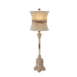 Ridge Road Décor Nautical Buffet Lamp in Tan with Linen Shade (Set of 2)