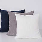 Alternate image 3 for Mabel Textured Chenille Square Throw Pillow in White