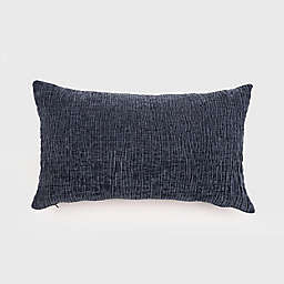 EverGrace® Mabel Textured Chenille Oblong Throw Pillow in Indigo