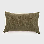 EverGrace&reg; Mabel Textured Chenille Oblong Throw Pillow in Moss Green