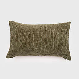 EverGrace® Mabel Textured Chenille Oblong Throw Pillow in Moss Green
