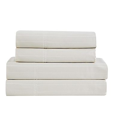 Nestwell&trade; Pima Cotton Sateen 500-Thread-Count King Pillowcases in Birch Stripe (Set of 2). View a larger version of this product image.