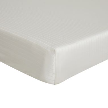 Nestwell&trade; Pima Cotton 500-Thread-Count Full Sheet Set in Birch Stripe. View a larger version of this product image.