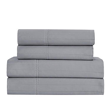 Nestwell&trade; Pima Cotton 500-Thread-Count Standard Pillowcases in Sharksin Stripe (Set of 2). View a larger version of this product image.