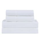 Alternate image 2 for Nestwell&trade; Pima Cotton 500-Thread-Count Queen Sheet Set in White Stripe