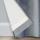 Alternate image 3 for Studio 3B&trade; Velvet 84-Inch Rod Pocket Room Darkening Window Curtain Panel in Graphite (Single)