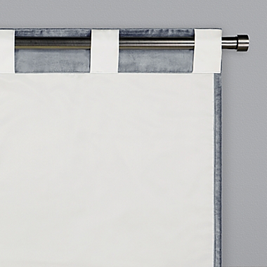 Studio 3B&trade; Velvet 84-Inch Rod Pocket Room Darkening Window Curtain Panel in Graphite (Single). View a larger version of this product image.