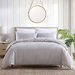 Tommy Bahama® Textured Waffle Duvet Cover Set in Light Grey