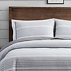 Alternate image 4 for Brooklyn Loom&reg; Niari Yarn Dye Stripe 2-Piece Twin XL Quilt Set in Grey