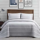 Alternate image 0 for Brooklyn Loom&reg; Niari Yarn Dye Stripe 2-Piece Twin XL Quilt Set in Grey
