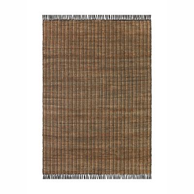 Bee &amp; Willow&trade; Stripe 5&#39; x 7&#39; Handcrafted Area Rug in Black/Natural