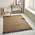 Alternate image 1 for Bee &amp; Willow&trade; Stripe 5&#39; x 7&#39; Handcrafted Area Rug in Black/Natural