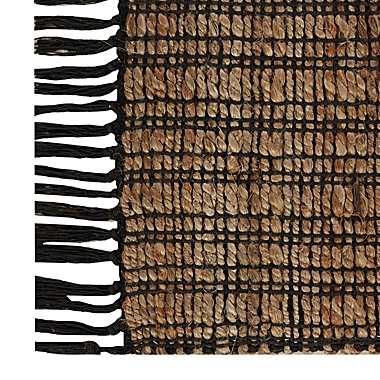 Bee &amp; Willow&trade; Stripe 5&#39; x 7&#39; Handcrafted Area Rug in Black/Natural. View a larger version of this product image.
