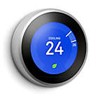 Alternate image 3 for Google Nest Learning Thermostat 3rd Generation in Stainless Steel