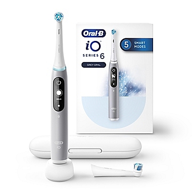 Oral-B&reg; iO Series 6 Electric Toothbrush in Grey Opal. View a larger version of this product image.