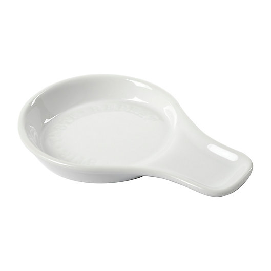 Alternate image 1 for Our Table™ Simply White Words Spoon Rest in White