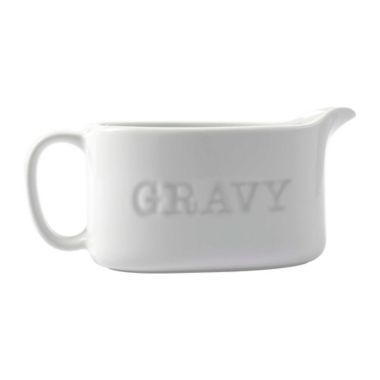 Our Table&trade; Simply White Words Gravy Boat. View a larger version of this product image.