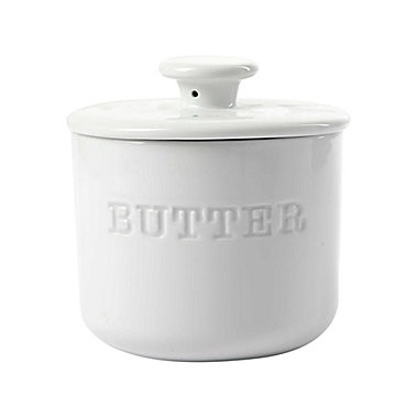 Our Table&trade; Simply White Words Butter Keeper. View a larger version of this product image.