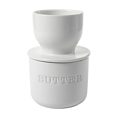 Our Table&trade; Simply White Words Butter Keeper. View a larger version of this product image.