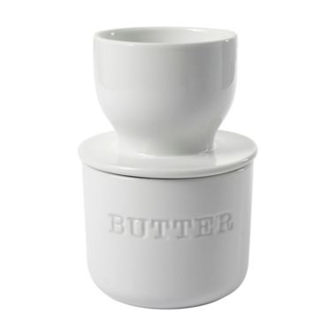 Our Table&trade; Simply White Words Butter Keeper. View a larger version of this product image.