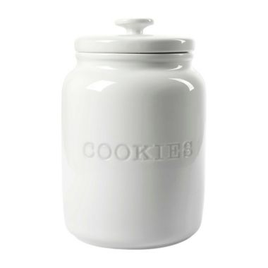 Our Table&trade; Simply White Words Cookie Jar. View a larger version of this product image.