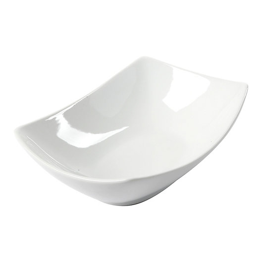 Alternate image 1 for Our Table™ Simply White 8.75-Inch Rectangular Serving Bowl