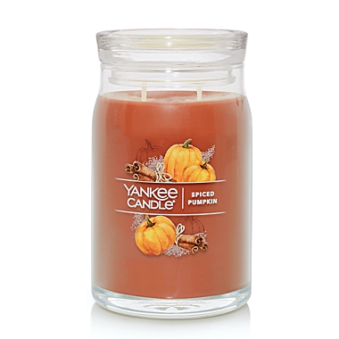 Yankee Candle Spiced Pumpkin Classic Large 22oz Jar Candle NEW SHIPS FREE 