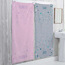 Bubbles Personalized 30-Inch x 60-Inch Bath Towel
