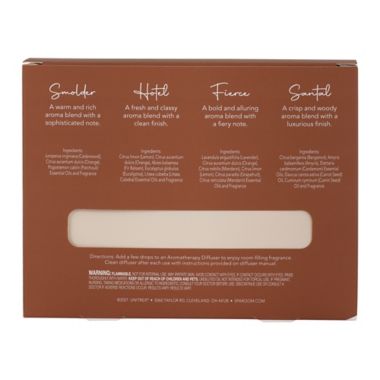 SpaRoom&reg; Home 4-Pack 10 mL Diffusing Oils with Travel Bag. View a larger version of this product image.