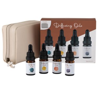 SpaRoom&reg; Home 4-Pack 10 mL Diffusing Oils with Travel Bag. View a larger version of this product image.
