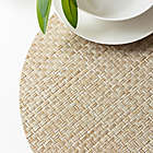 Alternate image 2 for Studio 3B&trade; Bistro Woven Vinyl Round Placemats in Beige (Set of 4)