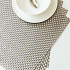 Alternate image 2 for Studio 3B&trade; Bistro Woven Vinyl Square Placemats in Silver (Set of 4)