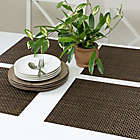 Alternate image 3 for Studio 3B&trade; Bistro Woven Vinyl Square Placemats in Coffee (Set of 4)